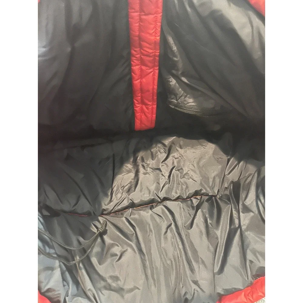 VINTAGE The North Face Vest Mens X Large Red Black Nuptse 700 Fill Down Puffer